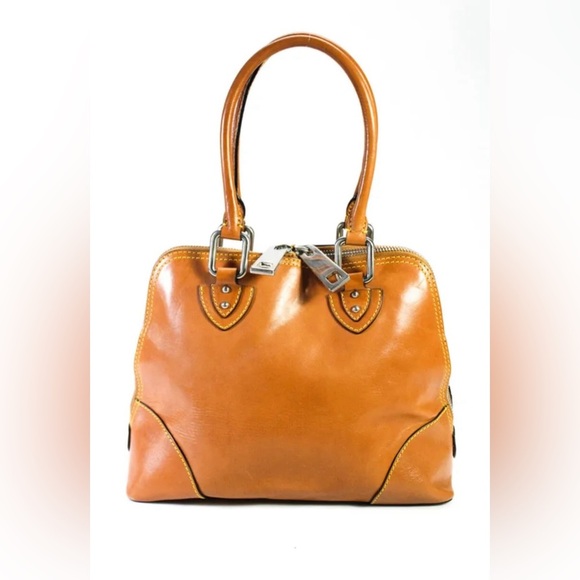 Marc Jacobs Women’s Camel/Brown Solid Leather Zip Top Handbag/Purse 🤎🤎 - Picture 2 of 8